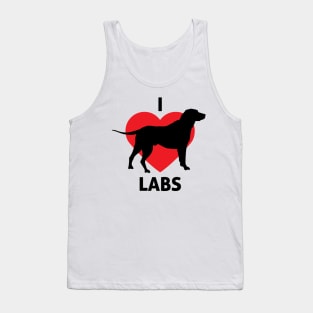 I Love Labradors - Dog Lover Dogs Tank Top
